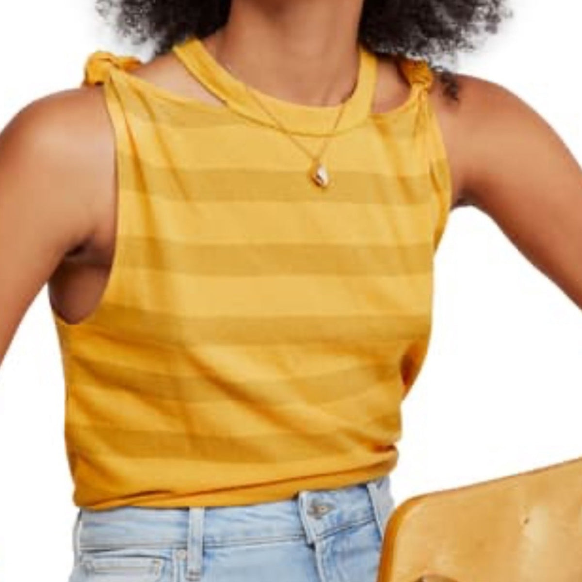 Free People NEW The Twist Stripe Tank Size Small