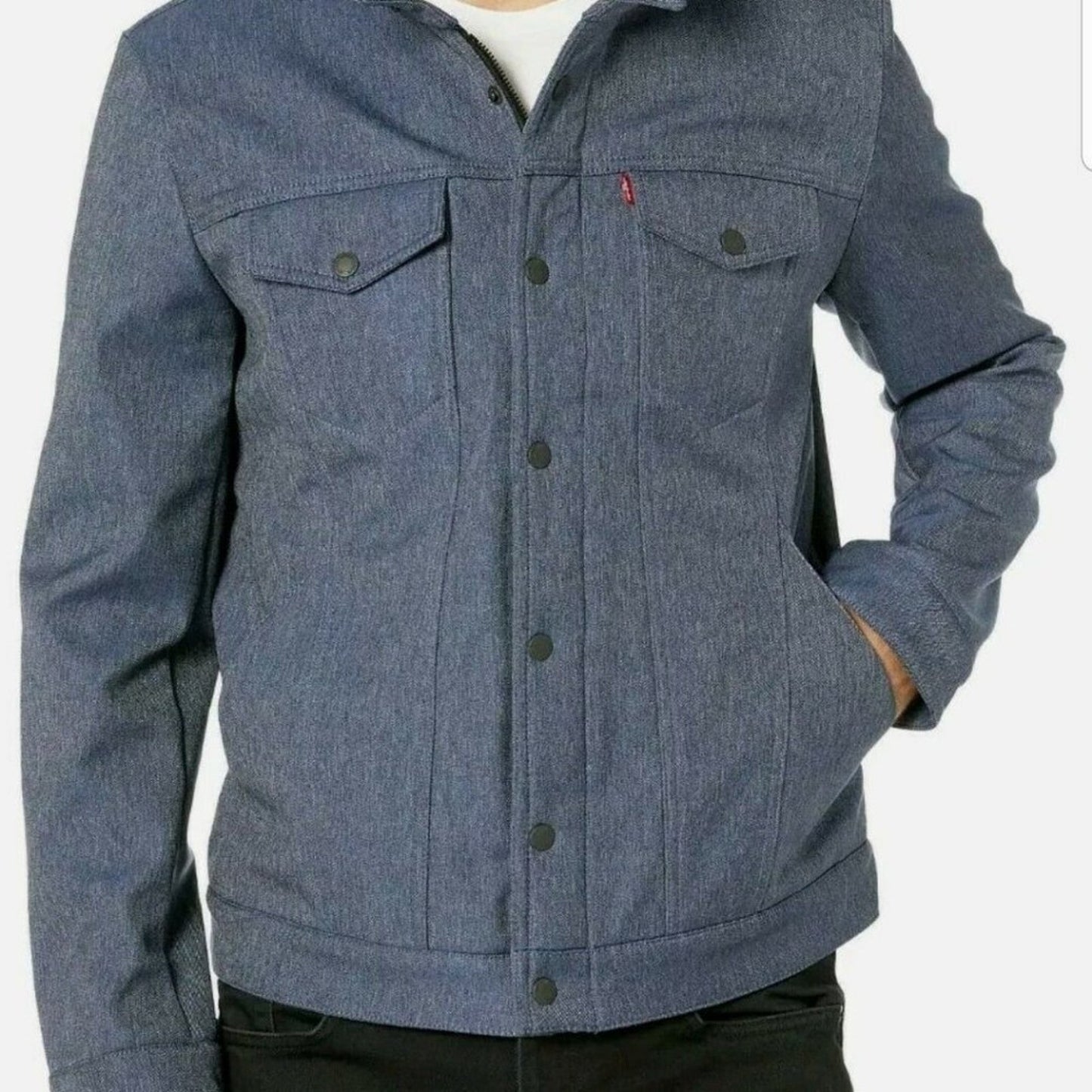 NWT Levis Trucker Jacket Soft Shell Stand Collar Size XLarge