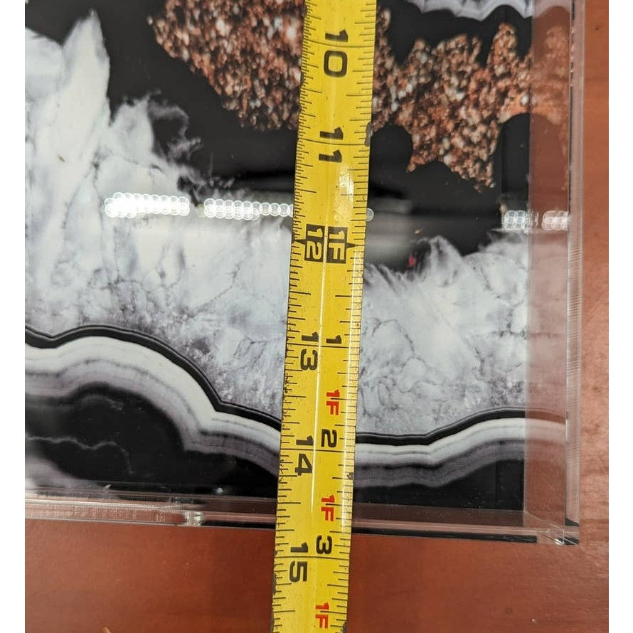 Society6 Anita Bella Jantz Agate Glitter Glam Acrylic Geode Pattern Tray NWT