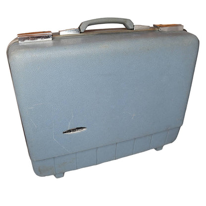 Forecast Vintage suitcase hard side lined divider 1960s 18" x 14" travel