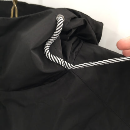 Noize Windbreaker Techno Bonded Hooded Rain Jacket Long Sleeve Black SZ X-Large
