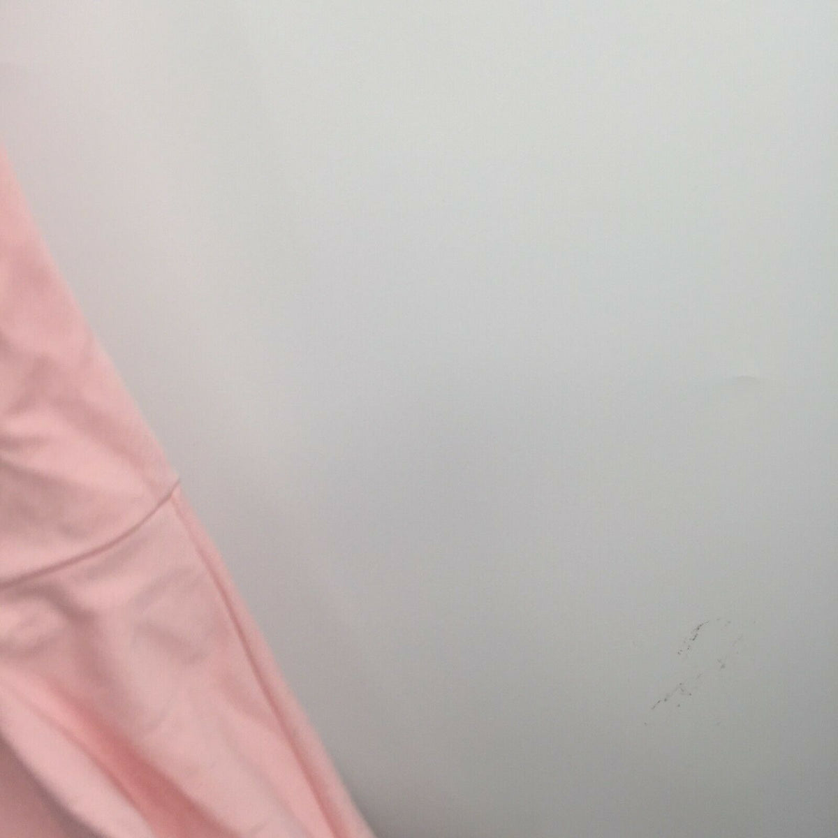 Zunie Skater Dress Peplum Front Round Neck Cap Sleeve Light Wash Solid Pink 16