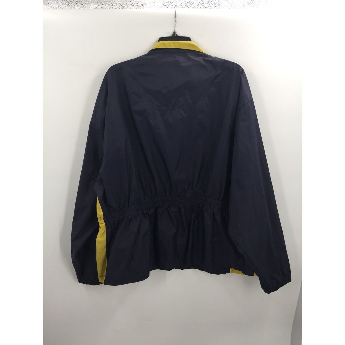 Nick & Sarah Plus Navy Blue and Yellow Jacket Size 3X Windbreaker 80s Activewear