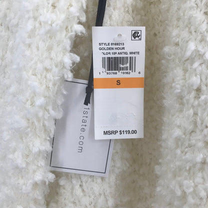 1. State Oversized Open Cardigan Sweater Long Sleeves Antique White Small NEW