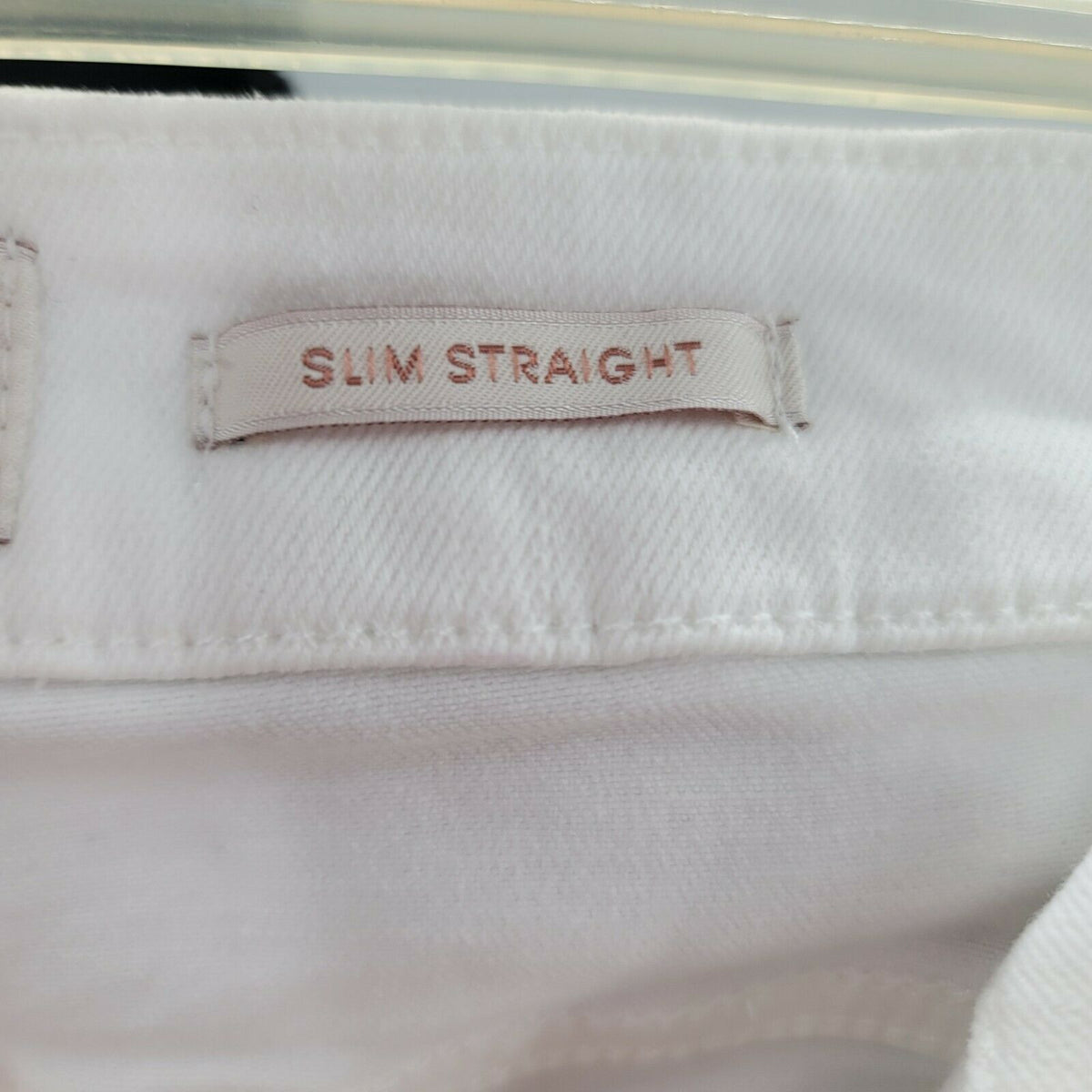 Jen 7 by 7 for All Mankind Slim Straight Jeans Mid Rise Button & Zip Fly SZ 12
