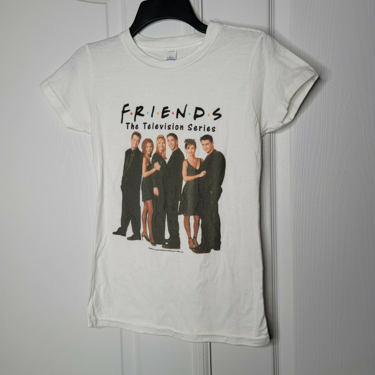 Tultex Friends TV White Lineup Photo T- Shirt Women & Juniors Short Sleeve Small