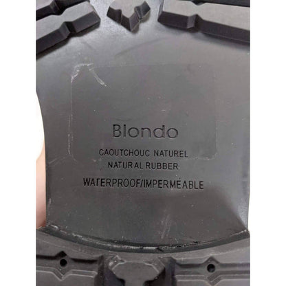 Blondo Men's Waterproof Boot Lace Up Leather Light Black Size 11 NEW Work Combat