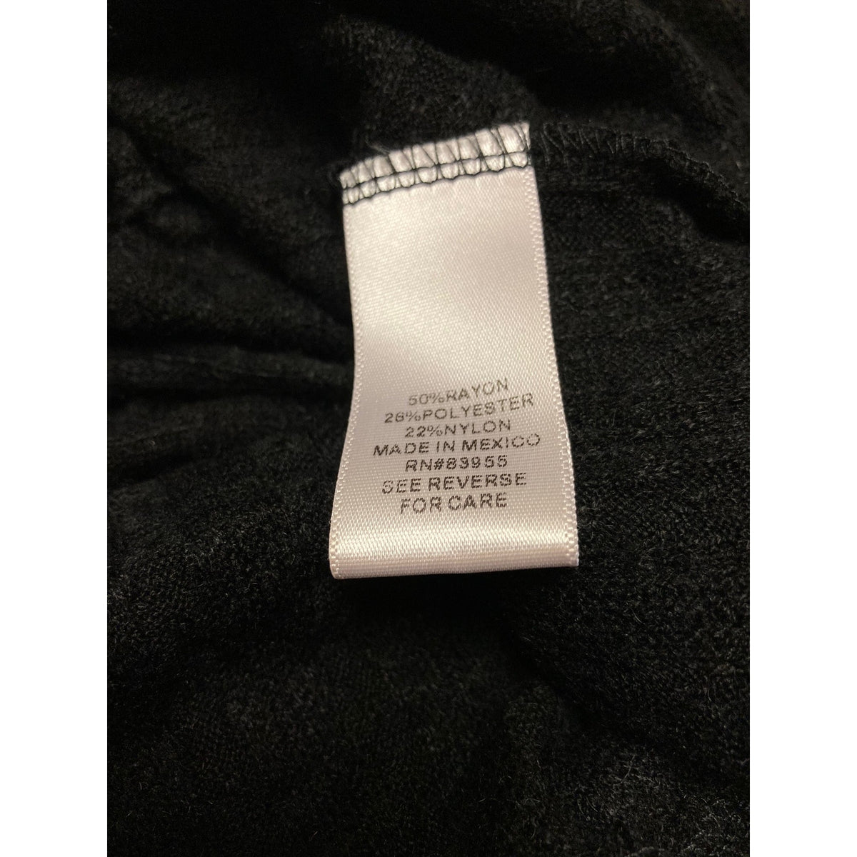 Curvy Sense Women's Top Plus 3X Black NEW Ruched Drawstring V-Neck Long Sleeve