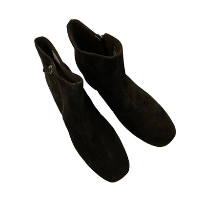 CLARKS Freva55 Women's Side Zip Ankle Bootie Size 10M Black Suede NWT