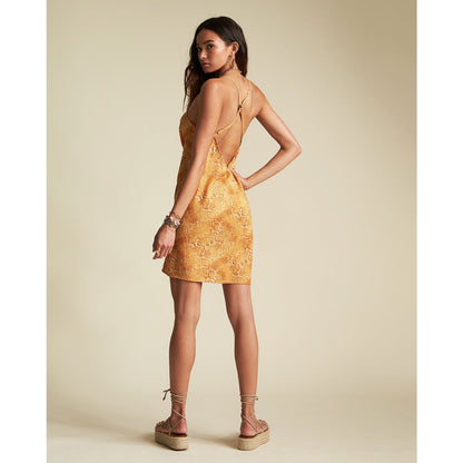 Billabong NWT Mango Orange Sincerely Jules Kick Rocks Dress Size Small