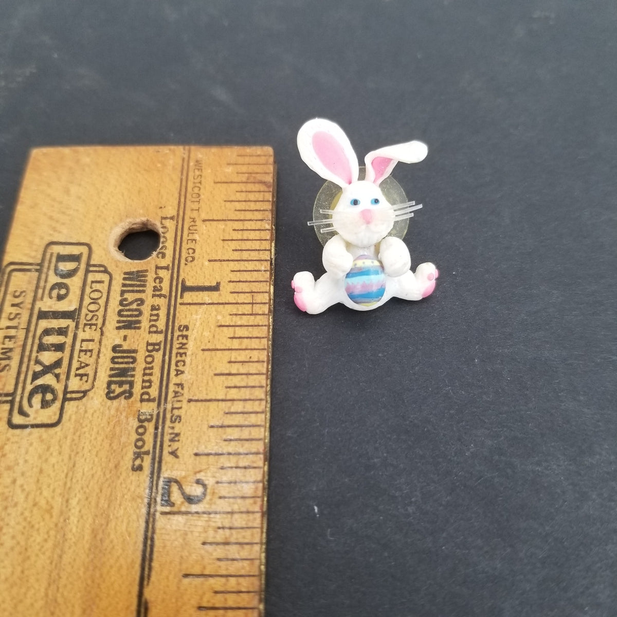 Vintage Plastic Single Easter Bunny Post Earring Jewelry Replacement