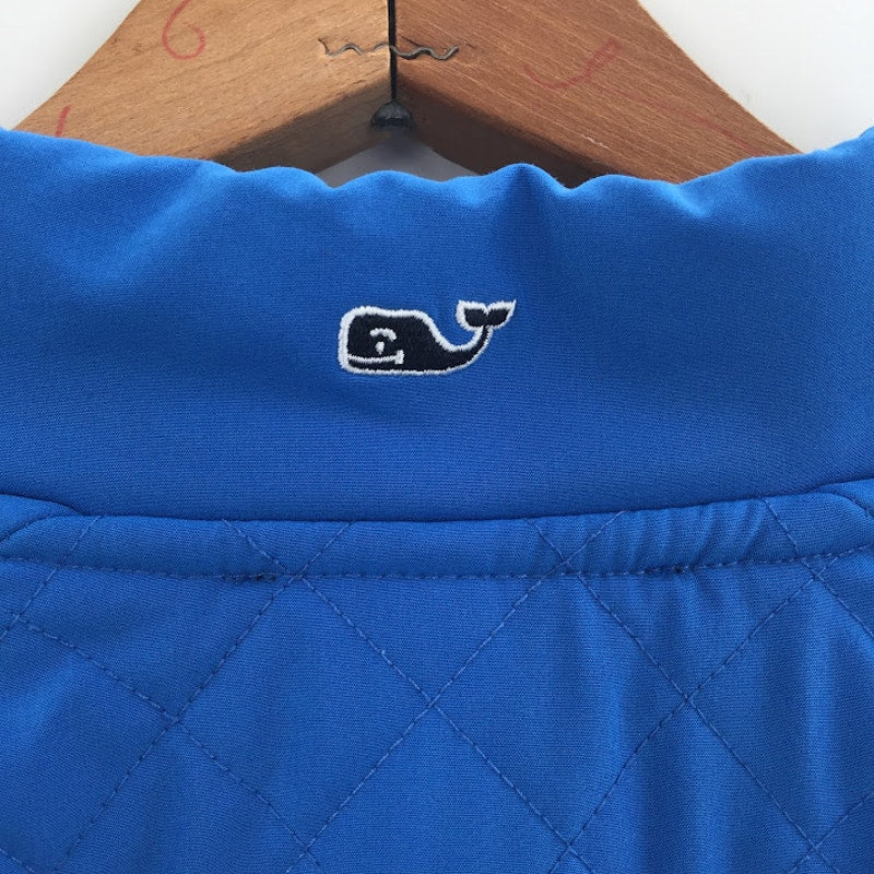 Vineyard Vines Shep & Ian XL Blue long Sleeve Pullover Cotton 1/4 Zip