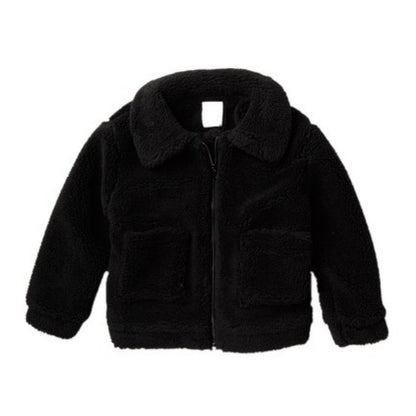 Elodie Wubby Faux Fur Jacket Zip Long Sleeves Size Large