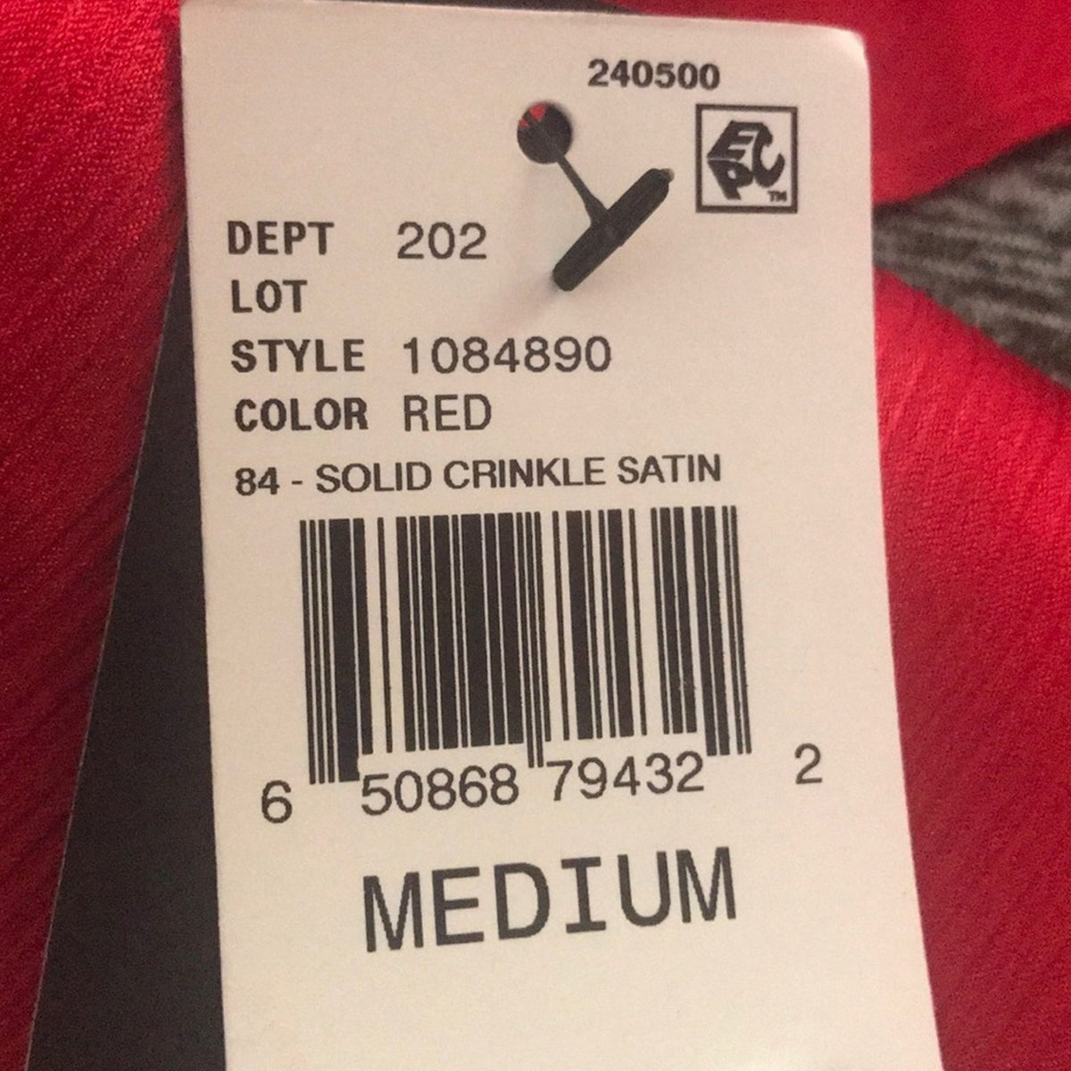 BCX NWT Red Solid Crinkle Satin Flare Sleeve Top Cinched