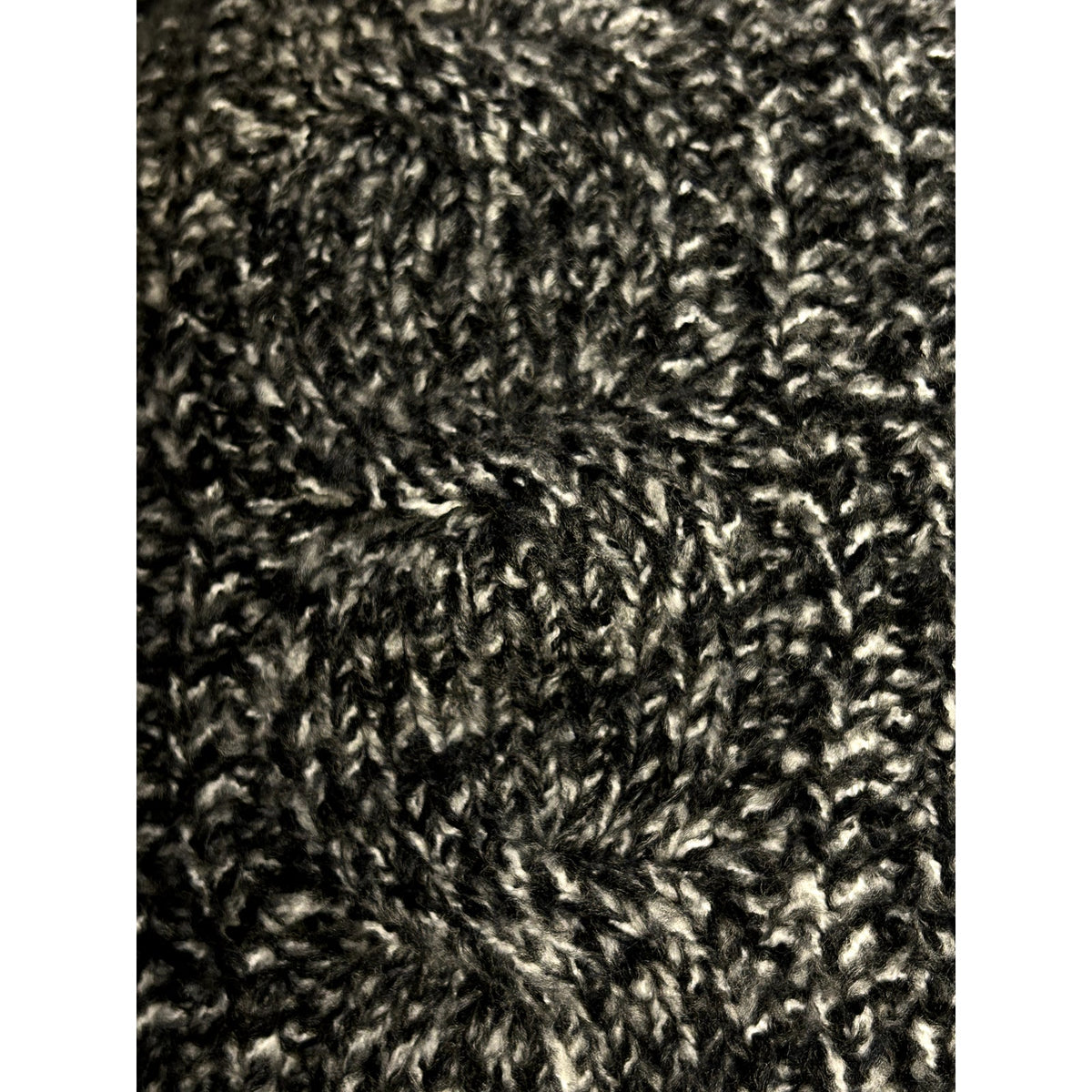 Topshop NWT Vertical Cable Knitted Pullover Sweater Gray Black Size 8-10