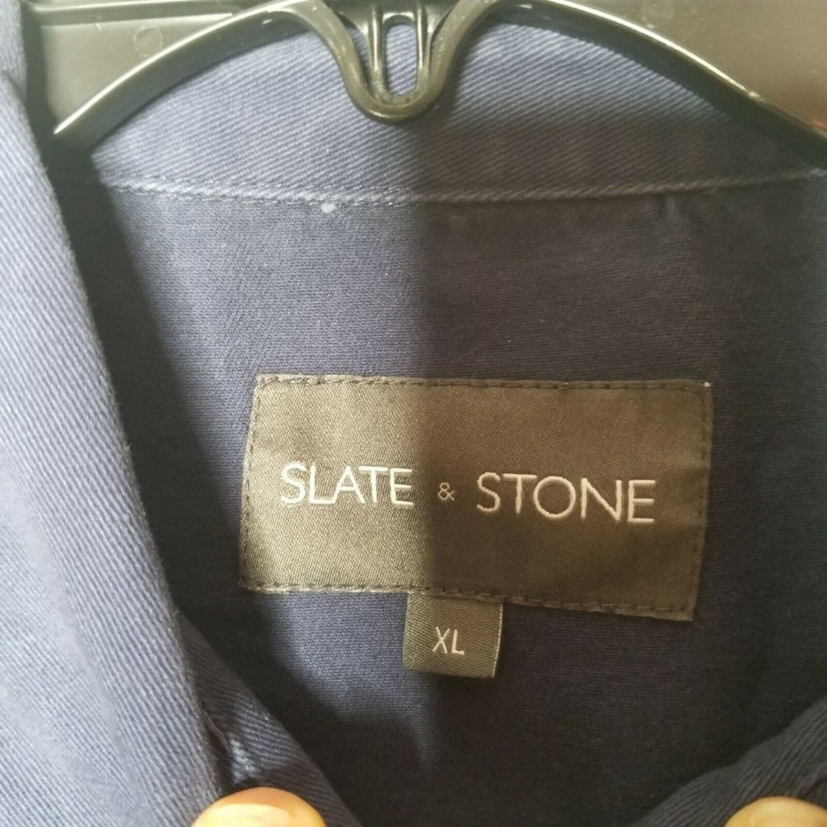 Slate Stone Pockets Front Button Shirt Jacket Long Sleeves Spread Collar XL NEW