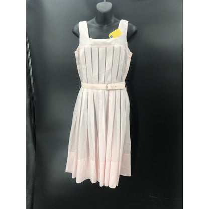 Palm Fashions Vintage 1960's Pleated Sun Dress Pink Small Lightweight
