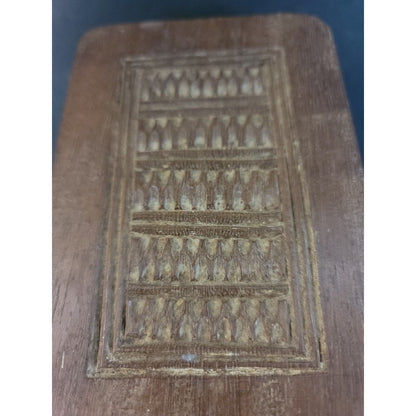 Superb Handtooled Arts and Crafts Wood Bookends Walnut ENGLISH CLASSIC