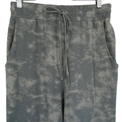 BP. Women Jogging Pants Small Grey Tie Dye NEW Elastic Drawstring Waist Pockets