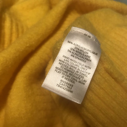 Treasure & Bond NWT Cozy V Neck Sweater Yellow Freesia Size Large Pullover