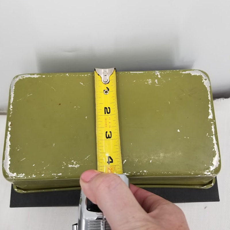 Vintage Avocado Green Aluminum Metal Baking Pan Bread Loaf 1970s Mod
