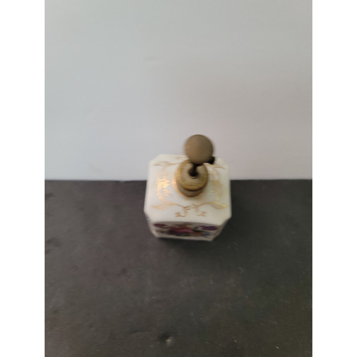 Vintage Thames Japan HandPainted Porcelain Perfume Atomizer Floral Bouquet 2"x4"