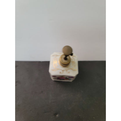 Vintage Thames Japan HandPainted Porcelain Perfume Atomizer Floral Bouquet 2"x4"