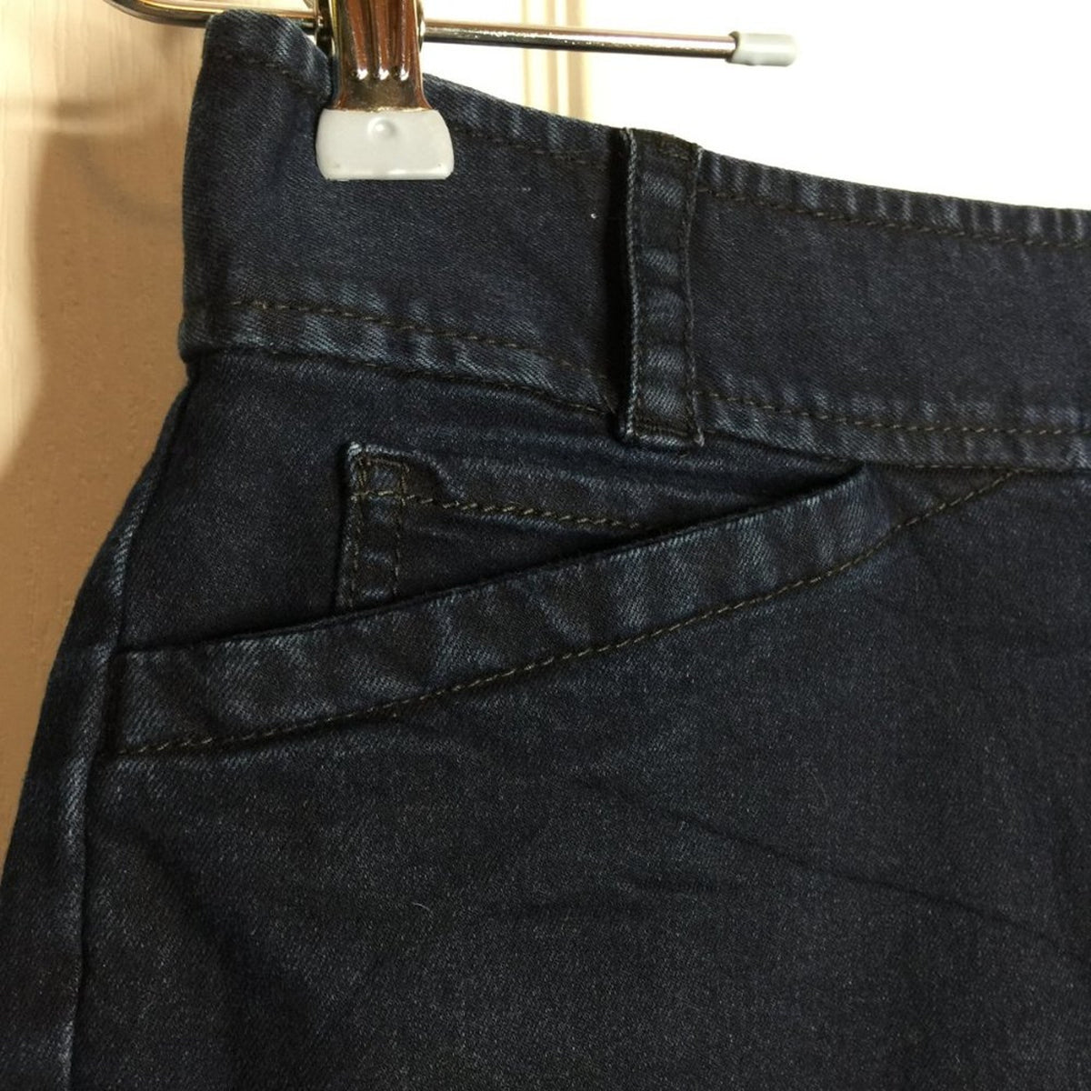 J. Jill Flat front Stretch Boot Cut Jeans Dark Wash Low Rise Denim Petite Sz 4