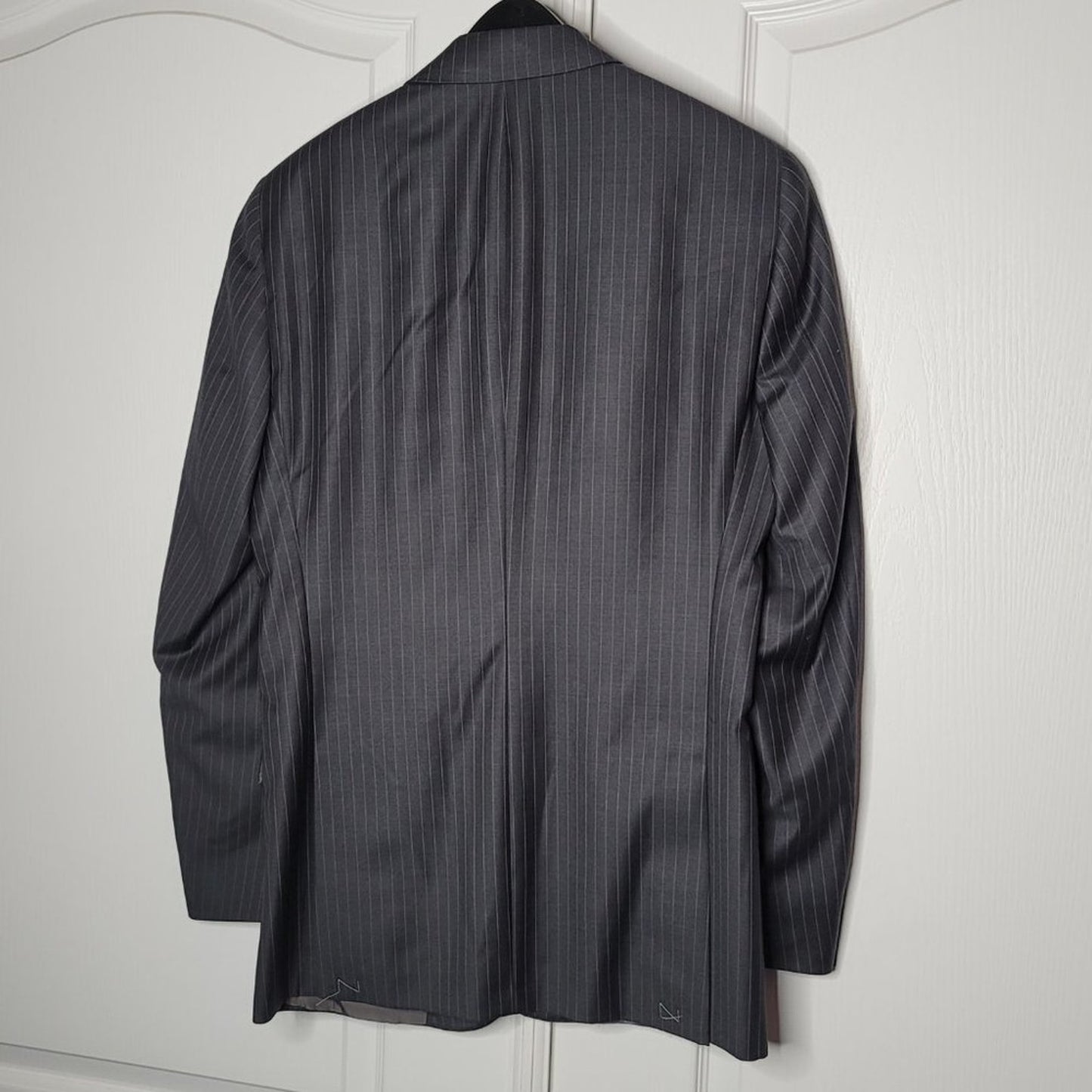 Hart Schaffner Marx Pinstripe Suit Coat Blazer Jacket 40 Long NEW Dress Work Biz