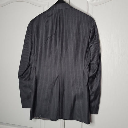 Hart Schaffner Marx Pinstripe Suit Coat Blazer Jacket 40 Long NEW Dress Work Biz