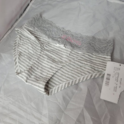 NWT Jenni Cotton Wide Lace Sissy Hipster Underwear Size XSmall