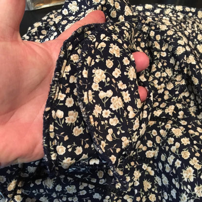 Leslie Fay Dresses Short Sleeve Back Zip Floral VINTAGE MODEST PRAIRIE 16