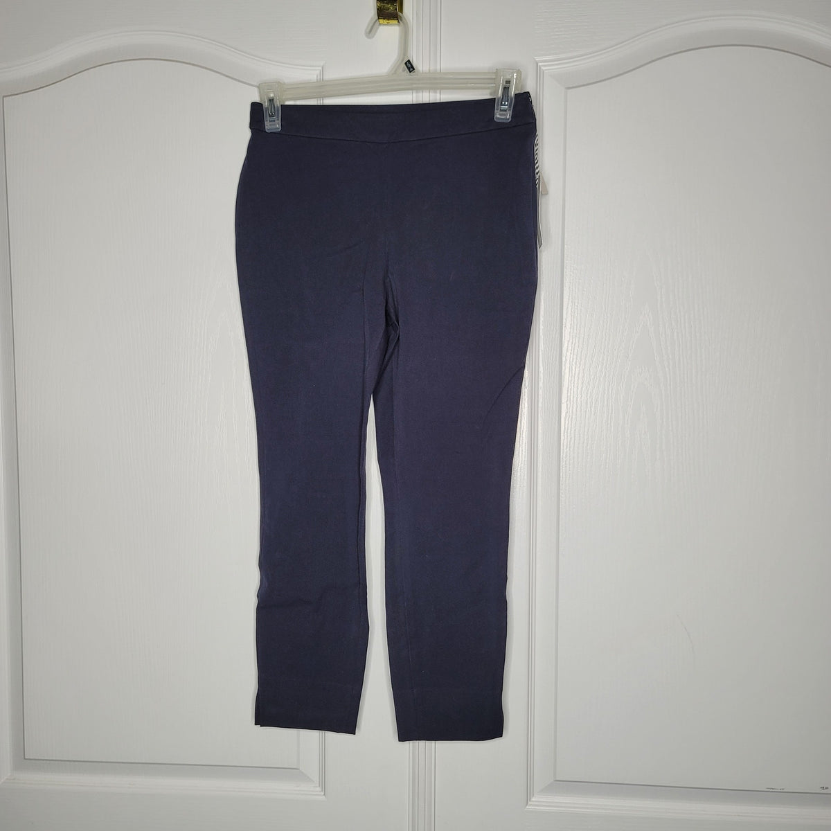 Nordstrom NEW pullon 1901 Navy Night Size 6 Petite Cropped Stretchy Pants slacks