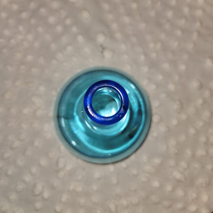 Blue bottle vase Glass Approx. 5" tall Budvase