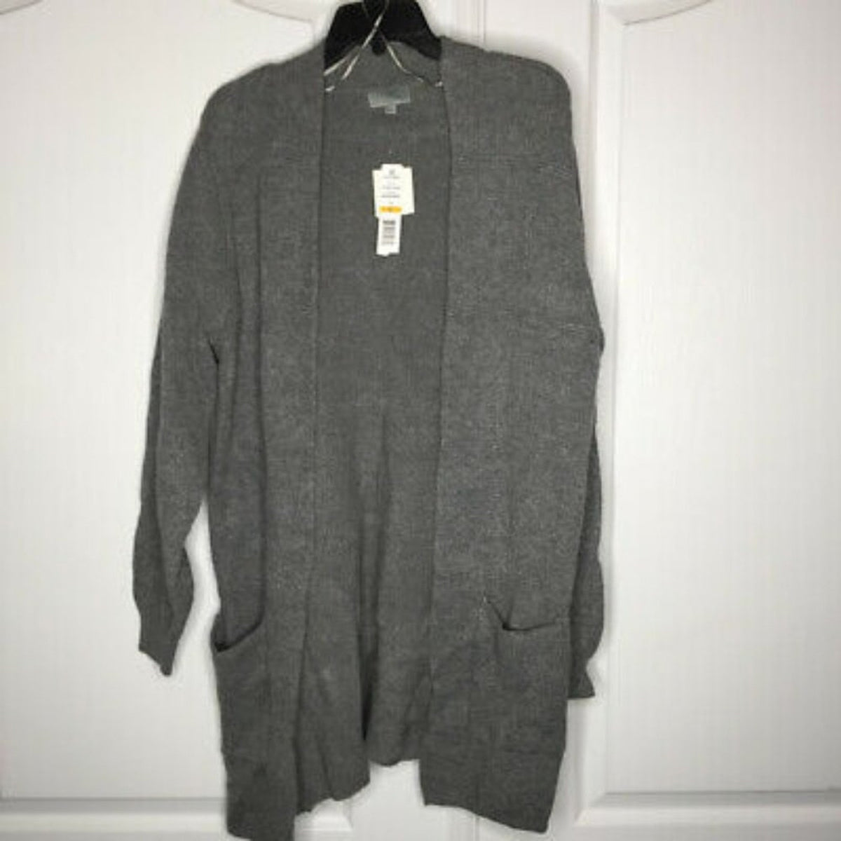 Joseph A Women's Cardigan Sweater SMALL  Long Sleeve Medium Heather grey NEW