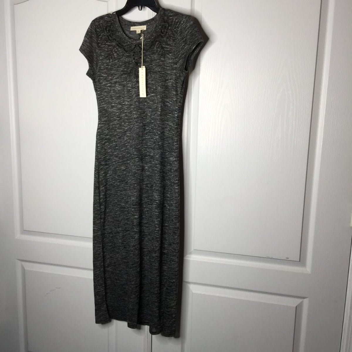 NWT Love Stitch Short Sleeve Slips on Midi Dress Size Medium