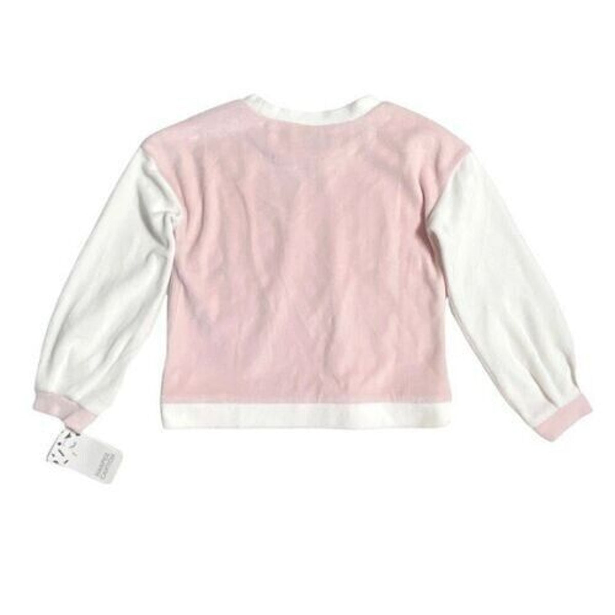 Harper Canyon Super Soft Fleece Sweatshirt Top Size 5 Blush Pink Ivory NWT