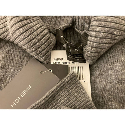 French Connection Women's Turtleneck Sweater Size Small Grey NWT Balloon Sleeve