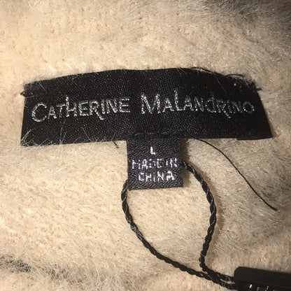 Catherine Malandrino Eyelash Knit MockNeck Sweater Size Large