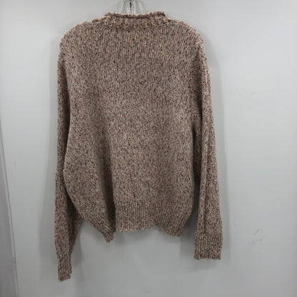 Topshop NWT Crew Neck Wool Knitted Sweater Long Sleeves Brown Size XS