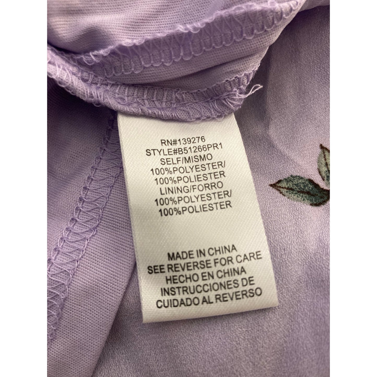 DR2 by Daniel Rainn Smocked 3/4 Sleeve Mini Dress Sz Medium in Lavender NWT