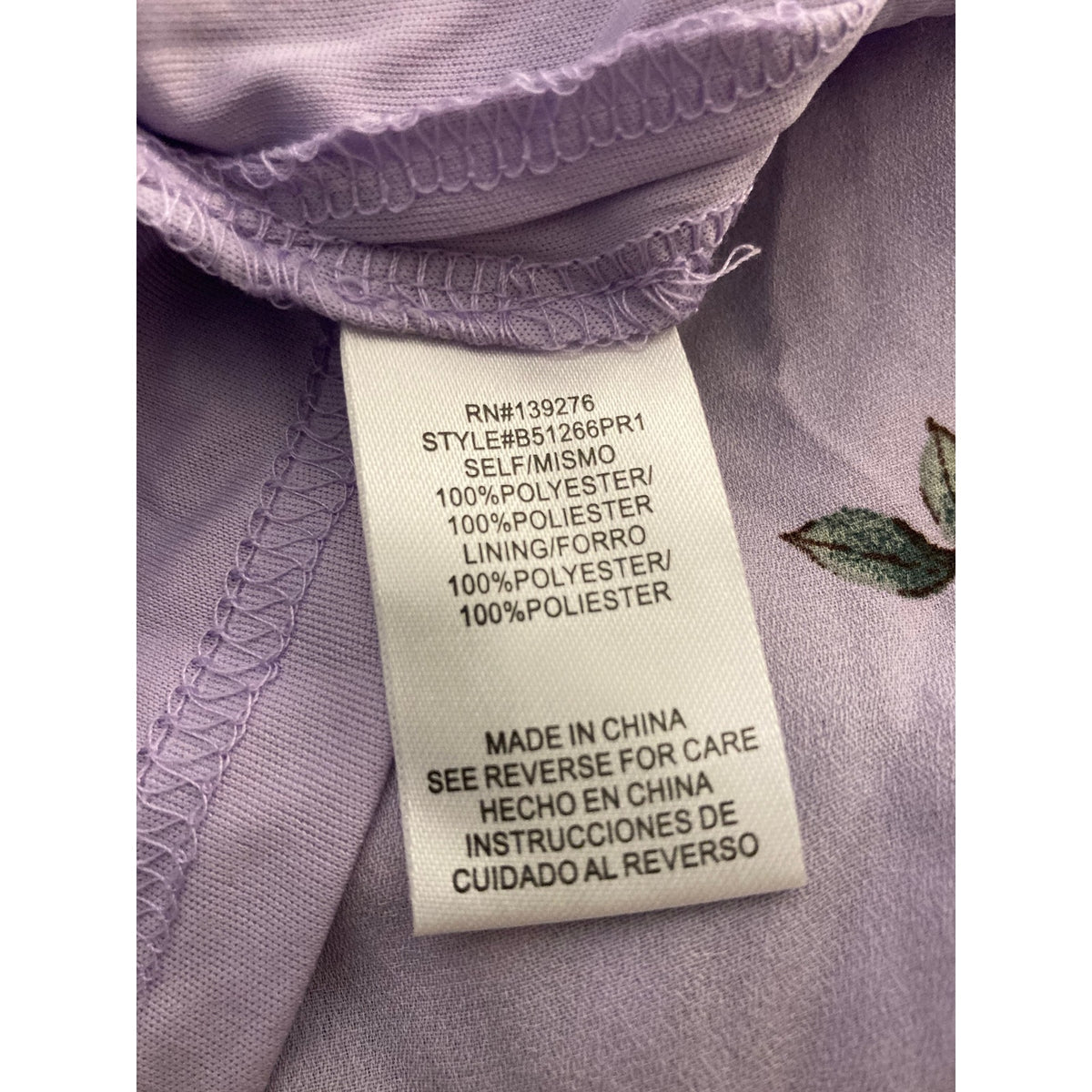 DR2 by Daniel Rainn Smocked 3/4 Sleeve Mini Dress Sz Medium in Lavender NWT