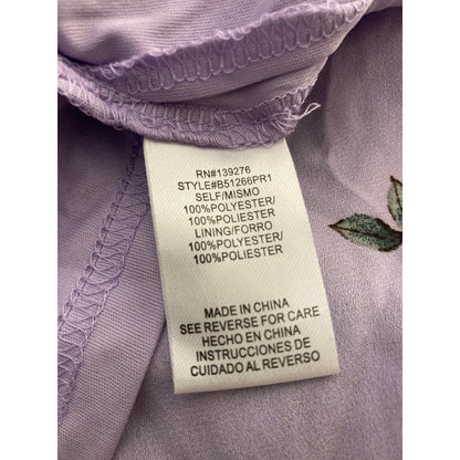 DR2 by Daniel Rainn Smocked 3/4 Sleeve Mini Dress Sz Medium in Lavender NWT