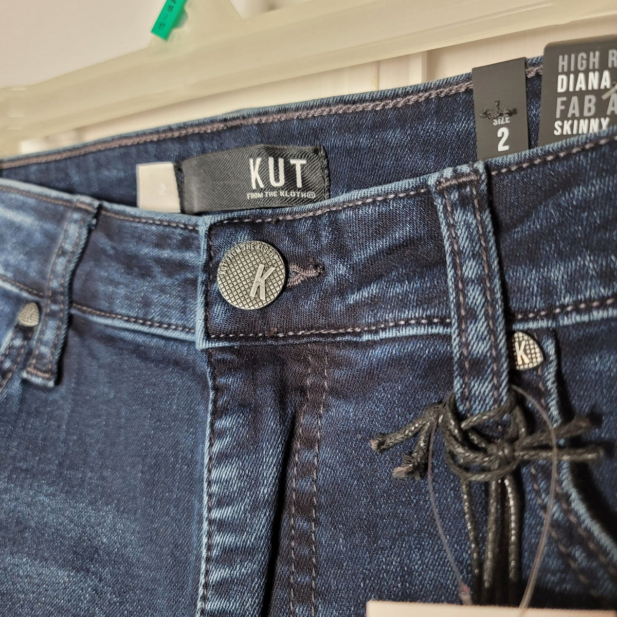 Kut from the Kloth Women's Diana Fab Ab High Rise Skinny Jeans Blue Size 2