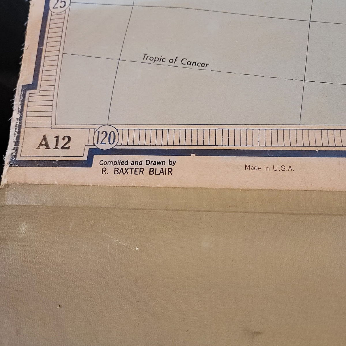 1960s Denoyer Geppert  School Wall Rollup Map Territorial Acquisitions 2 in 1