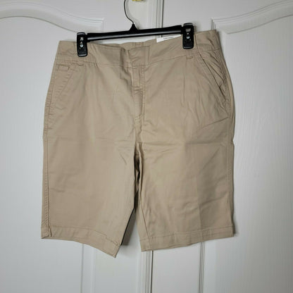 Charter Club Core Casual Shorts Belt Loops Pockets Sedona Dust Cotton Size 10