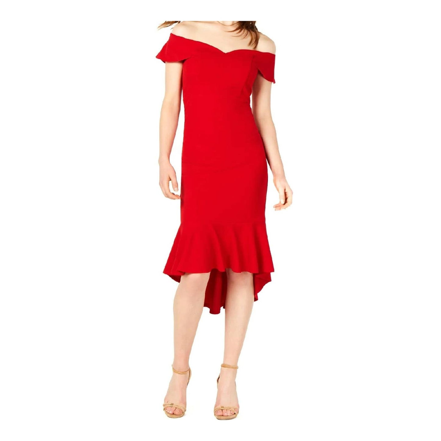 Love Nickie Lew Juniors Emerald Sundae Mermaid Midi Dress XL/Extra Large Red NWT