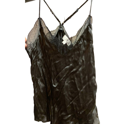 Socialite Camisole Top Extra Small XS Black NEW Lace Trim Cross Back X-Back