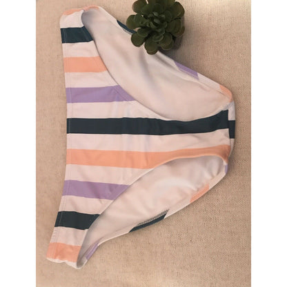 Hula Honey NEW Juniors Striped Bikini Swimsuit Bottom Size XL BOTTOM ONLY