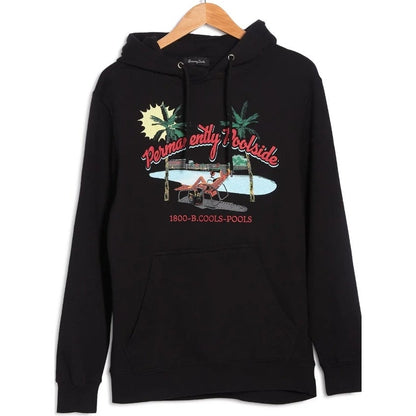 Barney Cools Pullover black Permanently Poolside Sweatshirt Black Hoodie XL NEW